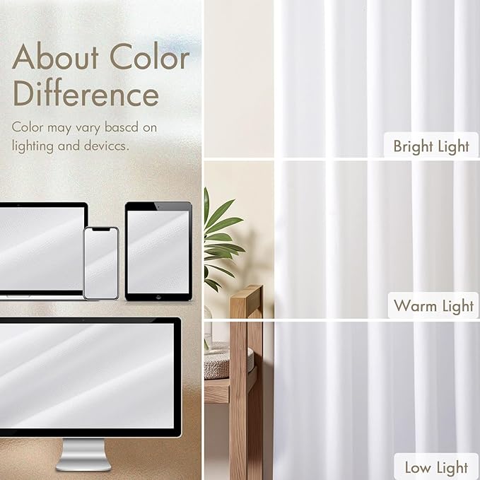 ANRODUO Memory Trained Pinch Pleated Curtains 96 Inches Long, Viral Linen Pinch - Image 5
