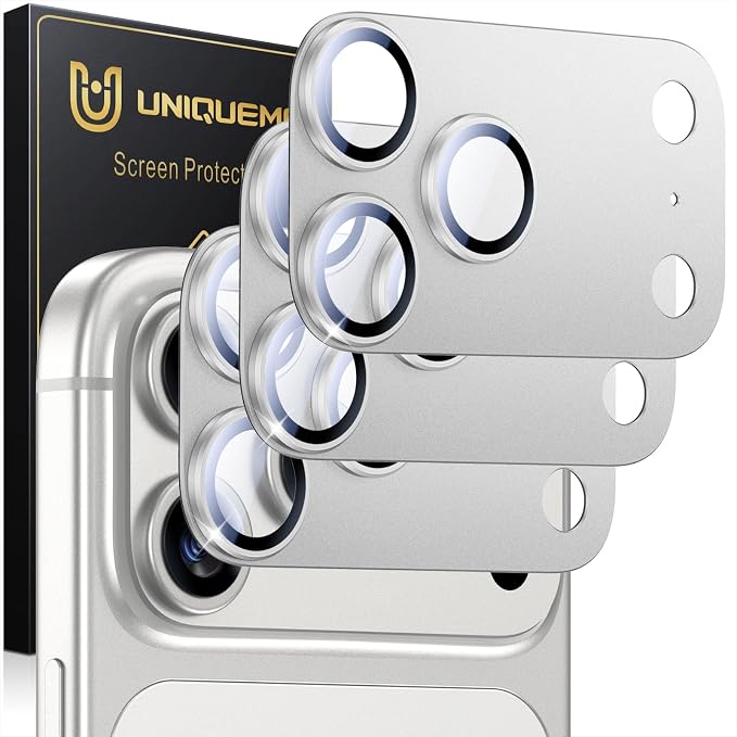 UniqueMe for 3 Pack iPhone 17 Pro Camera Lens Protector by UniqueMe