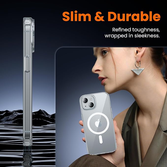 toushion 3 in 1 for iPhone 15 Case Clear - Image 6