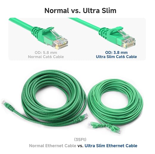 Cable Matters 10Gbps Snagless Short Cat 6 Ethernet Cable - 1ft - Image 4
