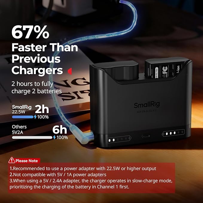 SMALLRIG EN-EL15c Battery Charger - Image 3