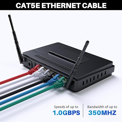 Cat5e Ethernet Cable 250 FT, Long Cat 5e Internet Cable, Standard RJ45 Connector - Image 4