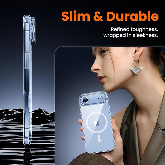 toushion 3 in 1 for iPhone Air Case Clear, Fits MagSafe, Not Yellowing - Image 5