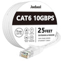Jadaol Cat 6 Ethernet Cable 25 ft, 10Gbps Support Cat8 Cat7 Network, Flat RJ45 by Jadaol