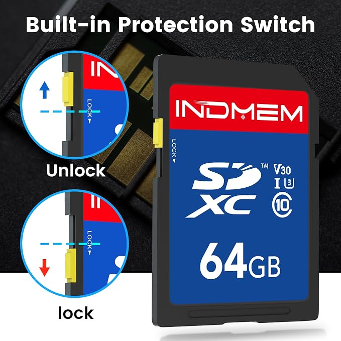 64GB SD Card 2Pack, High Speed up to 90M/S, C10/U3/V30, SDXC UHS-I Memory Cards - Image 7