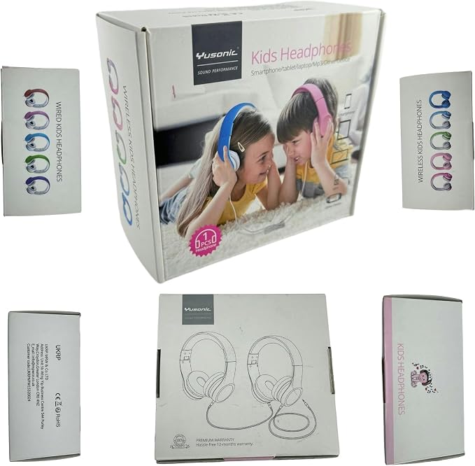 Girls Wireless Headphones, 5 Button Easy Use, 93db Volume Limited - Image 2