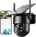 LITYMOL 4G LTE Cellular Solar Security Cameras Wireless Outdoor, No WiFi Cameras by Unknown