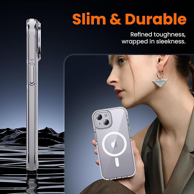 toushion 3 in 1 for iPhone 14 Case Clear - Image 6