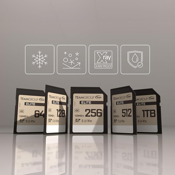 TEAMGROUP Elite 256GB UHS-I U3 V30 UHD Read Speed up to 100MB/s SDXC High Speed - Image 4