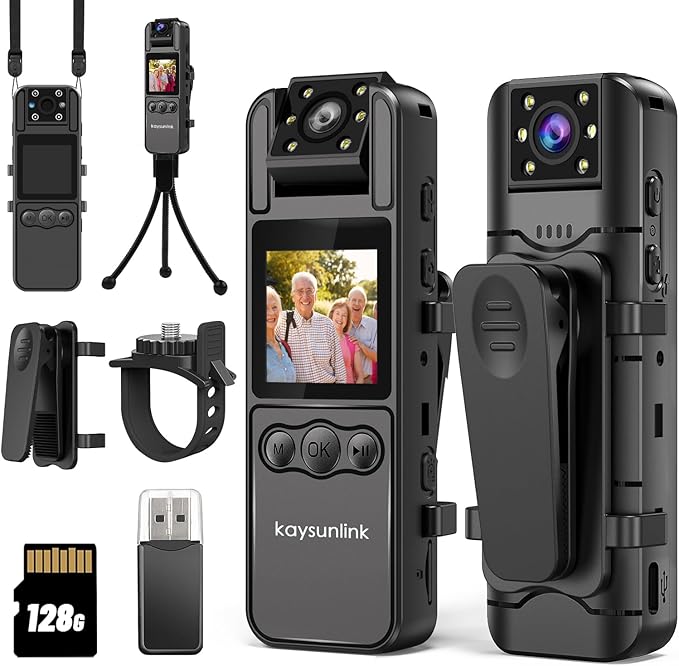 kaysunlink 4K 128GB Body Camera by Kaysunlink