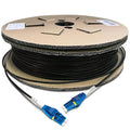 100 Meters Uniboot LC to LC Outdoor Armored Fiber Patch Cable, Low Friction by Bangun
