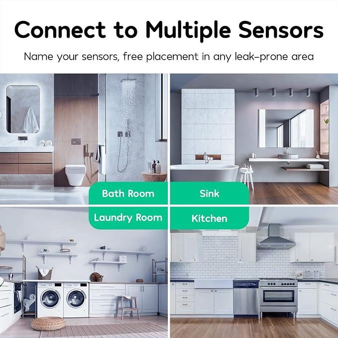 Winees WiFi Water Leak Detector, 1 Pack Water Sensors - Image 4