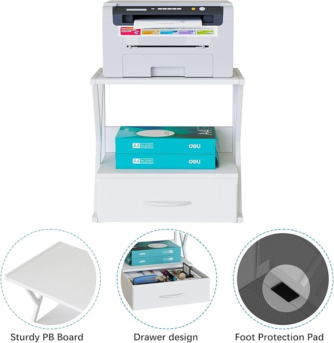 aboxoo Printer Stand for Desk - Image 2