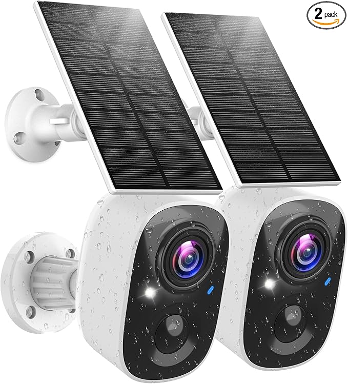 MaxiViz Solar Camera Outdoor Wireless, 2.4G Wi-Fi Security Camera by MaxiVizSecurityCamera