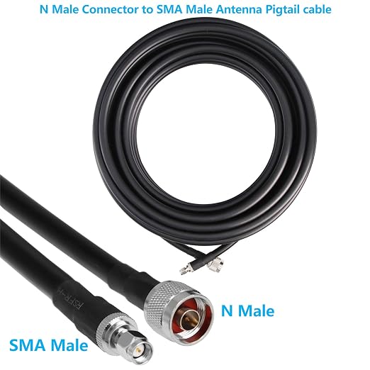 100ft N Male to SMA Male Cable, SMA to N Cable 50 ohm Ultra Low Loss KMR240 - Image 4