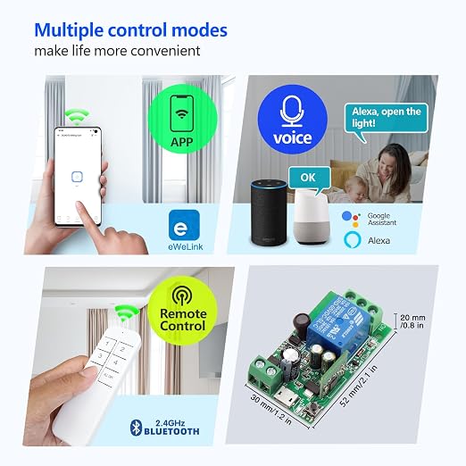DieseRC 4x1 Channel WiFi Smart Switch - Image 2