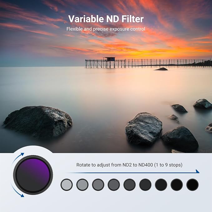 NEEWER 72mm Variable ND + CPL + UV Filter Kit - Image 3