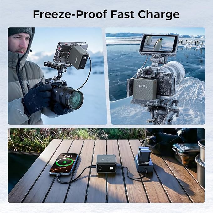 SMALLRIG NP-F970 Battery, 7500mAh USB-C Camera Battery, 2H 36W PD Fast Charge - Image 8