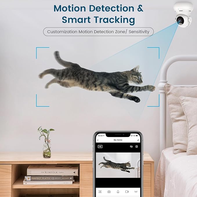 litokam 360 Cameras for Home Security 2K, 2 Pack Indoor Security Camera for - Image 5