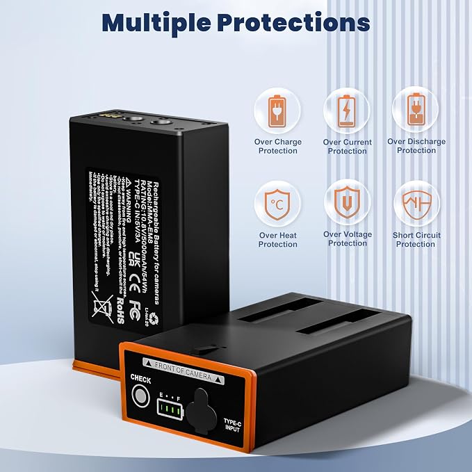 2-Pack 5000mAh Replacement Battery - Image 7