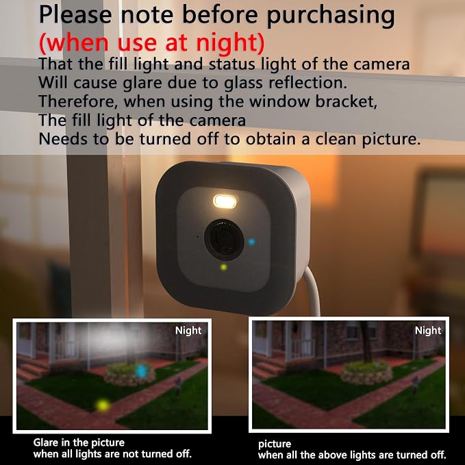 Teccle 2 Pack Window Mount for Blink Mini 2k / 2, Through Glass Use Blink - Image 4