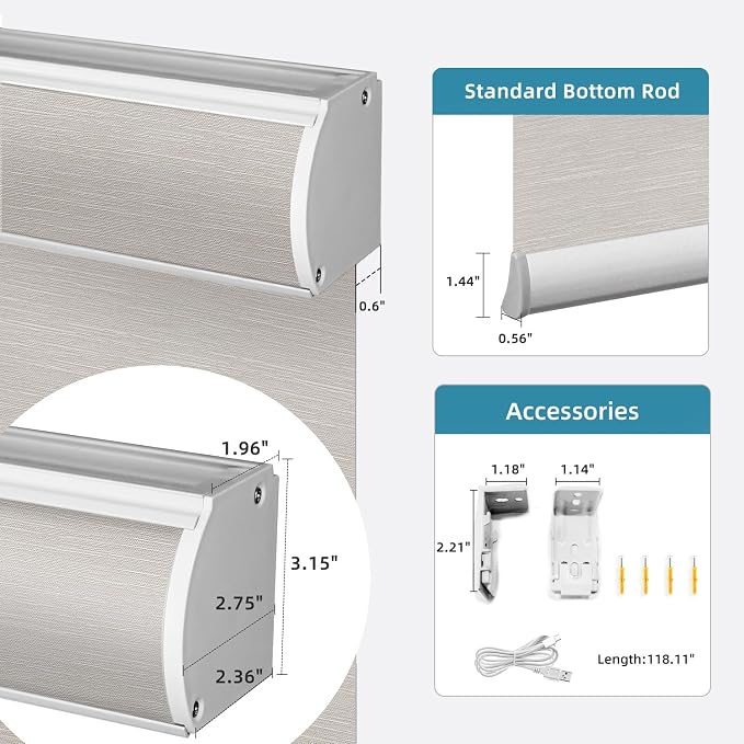 SmartWings Motorized Light Filtering Shades Work - Image 5