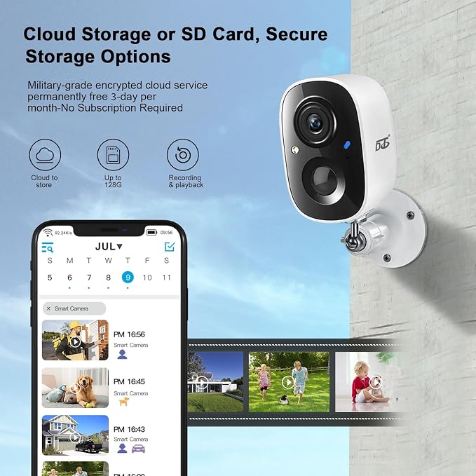 DCT Security Cameras Wireless Outdoor: WiFi Battery Cameras - Image 5