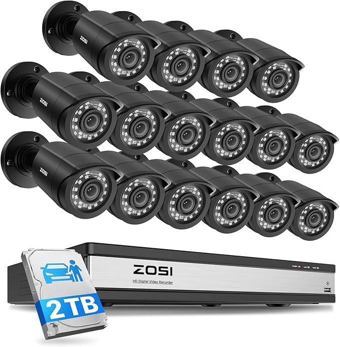 ZOSI 3K Lite 16 Channel Security Camera System by ZOSI