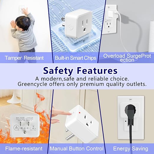 Remote Plug in On Off Switch, Wireless On/Off Light Switch Wall Mounted - Image 6
