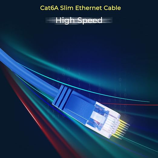 Rapink Patch Cables Cat6a 0.5ft Slim, Cat6a Ethernet Patch Cable 10G Support - Image 7