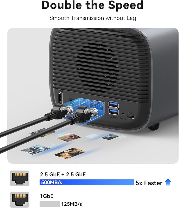 ORICO Network Attached Storage, Link Sharing & Remote Access, AI Albums & 4K - Image 2