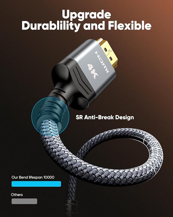 Highwings 4K Long HDMI Cable 13FT/4m - Image 3