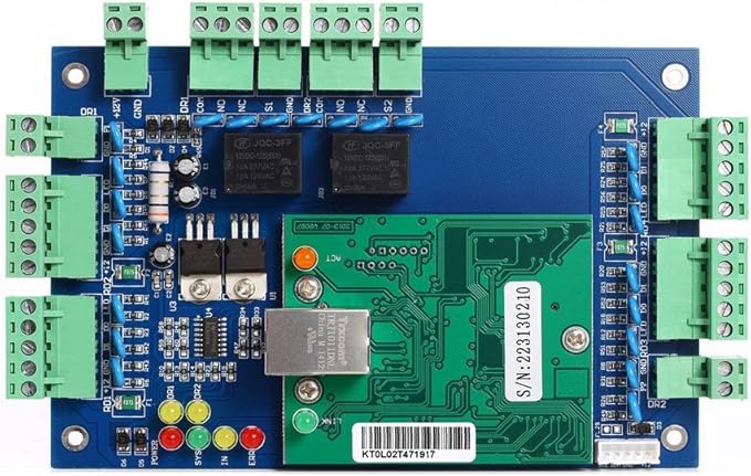 2 Door Access Control Board System 600lbs Electromagnetic Lock Infrared NoTouch - Image 2