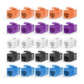 VCE UL-Listed CAT6 Keystone Coupler 25-Pack, Ethernet Coupler Female to Female by VCE