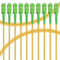 10Pack - 5m SC/APC to SC/APC Fiber Optic Internet Cable, Single Mode Patch Cable by Bangun