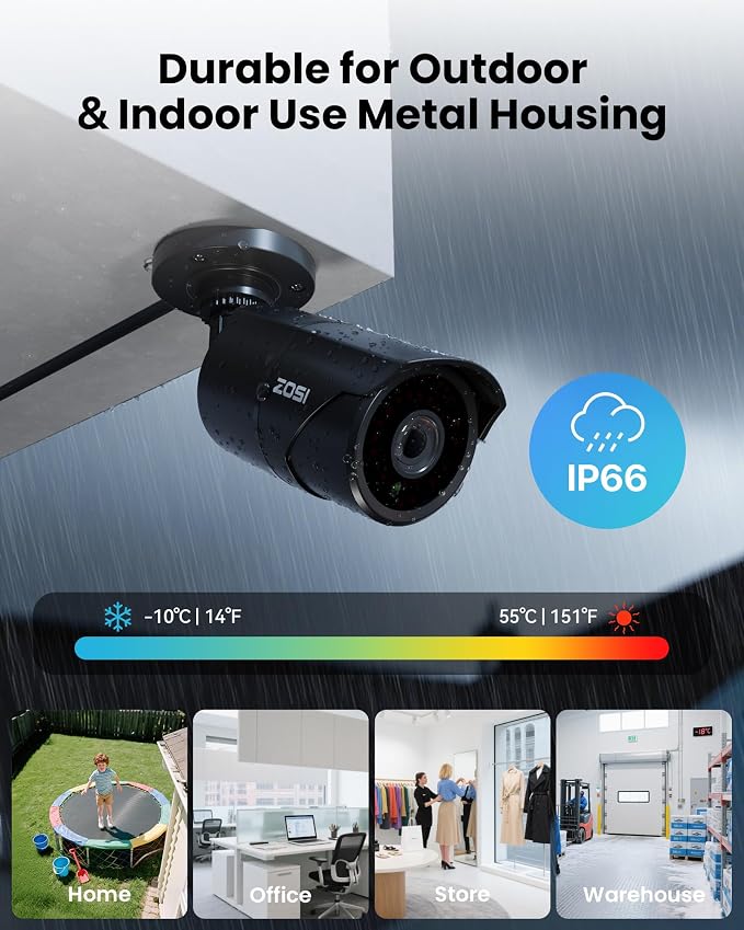 ZOSI 16CH 3K Lite Wired Security Camera System - Image 5