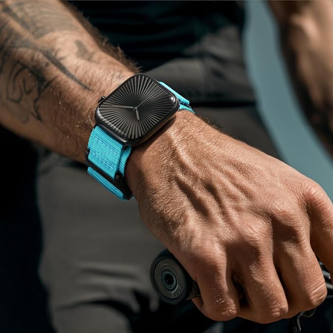 Nereides Compatible with Apple Watch Band Ultra 1/2, Nylon Sports Strap with - Image 2