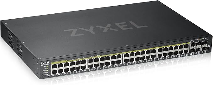 Zyxel 48 Port PoE Switch | Smart Managed | Gigabit Network Ethernet Switch | by ZYXELNETWORKS