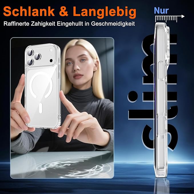 for iPhone 17 Pro Max Case Clear, Magnetic iPhone 17ProMax Case - Image 6