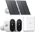 aosu Solar Security Cameras Wireless Outdoor, 2-Cam Kit, 2K QHD Home Security by AOSUSecurityOffical
