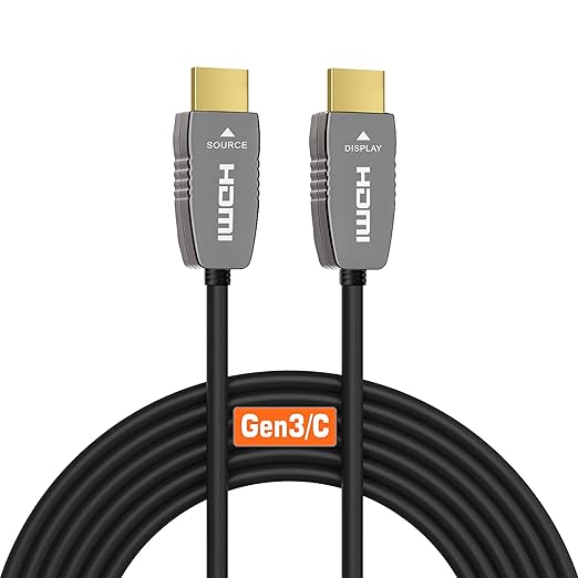 RUIPRO 8K HDMI Fiber Optic Cable CL2 Rated 65 Feet 48Gbps 8K60Hz 4K120Hz by RUIPRO-ProfessionalQualityVideoandAudioYouCanSeeandHear