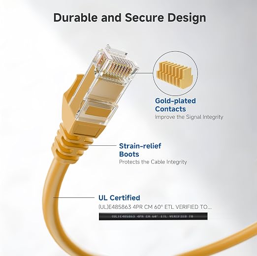 Cable Matters 10Gbps Snagless Cat 6 Ethernet Cable - 20ft - Image 4