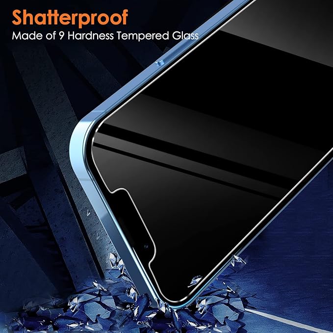 YMHML 2 Pack for iPhone 14 Plus/iPhone 13 Pro Max Privacy Screen Protector - Image 4
