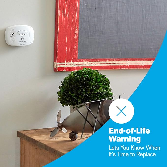 FIRST ALERT Carbon Monoxide Detector, No Outlet Required, Battery Operated - Image 4