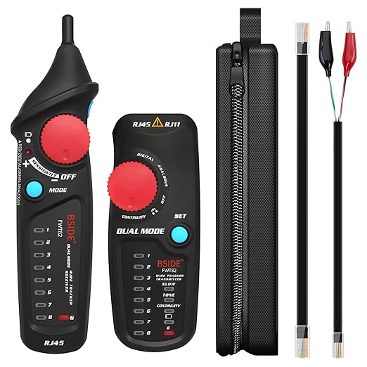 Bside Dual Mode Wire Tracker RJ11 RJ45 Network Cable Tester Toner Generator by BSIDE