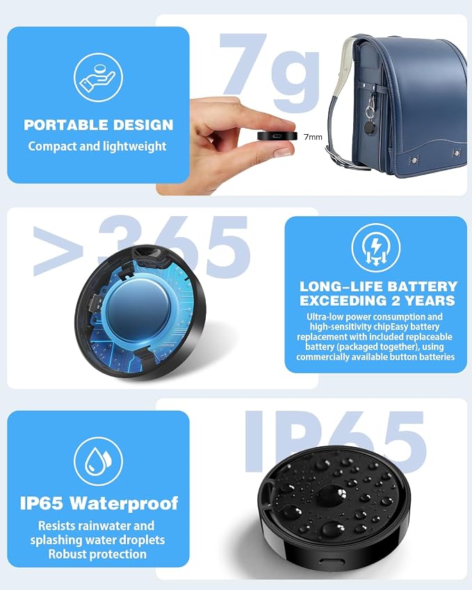 Air Tags for Android, Air Tags-4 Pack Android, Android Tracker Tags, 2 Year - Image 4