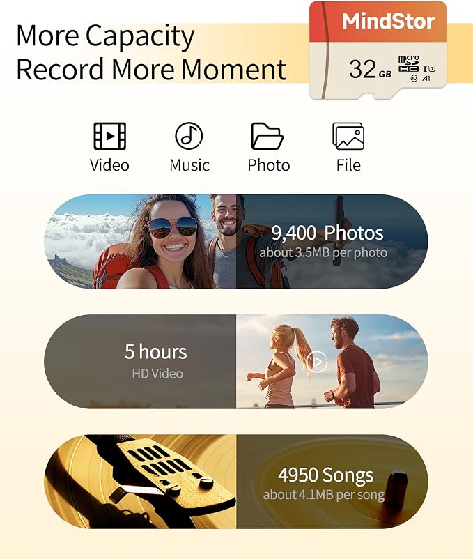 Micro SDHC 32GB Memory Card, MindStor 90MB/s Read Speed TF Card - Image 5