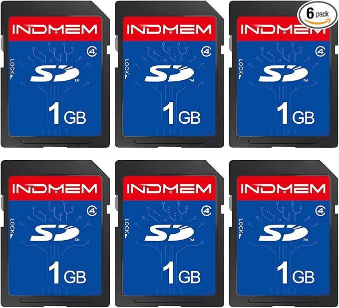SD Card 1GB, 6 Packs Class 4 1GB Flash Memory Card MLC Standard Secure Digital by Unknown
