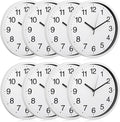Inbagi 8 Pcs Wall Clock Large Silent Battery Operated Wall Clocks Modern Non by Inbagi