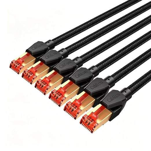 Cat 8 Ethernet Cable 10 FT-6Pack Short, Heavy Duty High Speed LAN Network Cable by Unknown